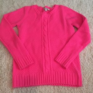Forever 21 Pink Cable Knit Sweater Size small